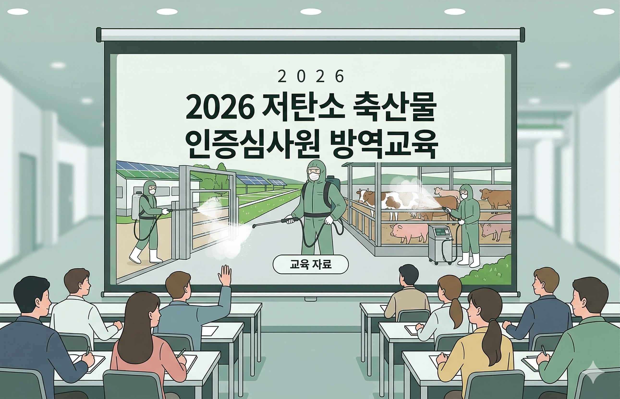 2026년 저탄소 축산물 인증심사원 방역교육